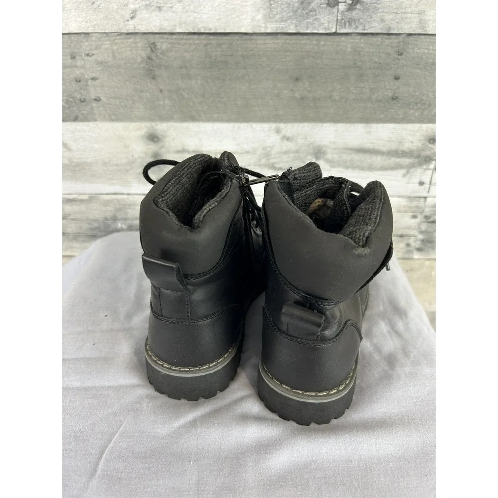 Crevo Boys Black Work boots Size 4